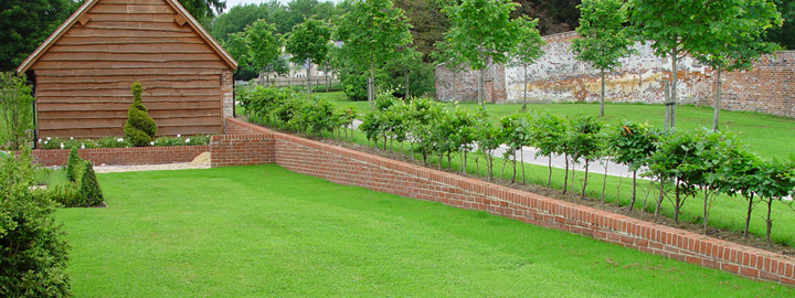 Finishing a formal garden